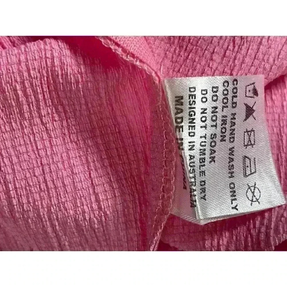 Hello Molly Cheers To The Weekend Women's Pink Cropped Top Size-MEDIUM - Picture 8 of 8